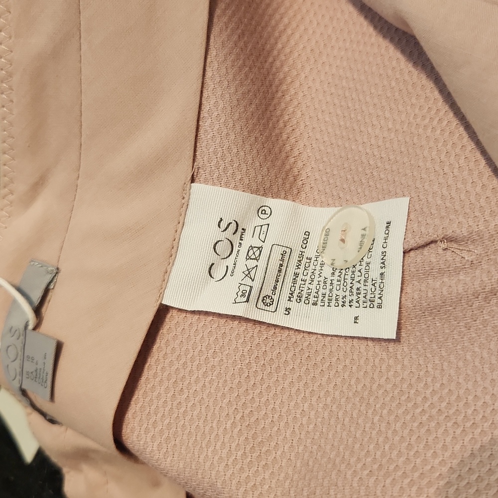 COS Beige Drawstring Straight-Leg Trousers - Picture 6 of 7
